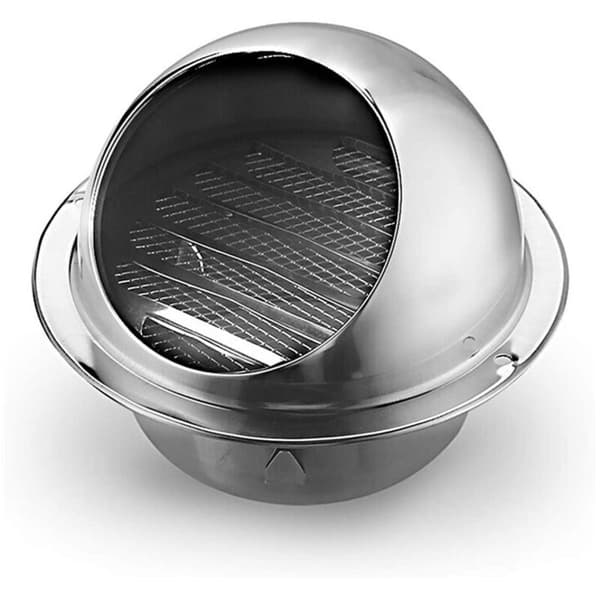 Ventilationsrist i rustfrit stål af høj kvalitet, 96-121 mm