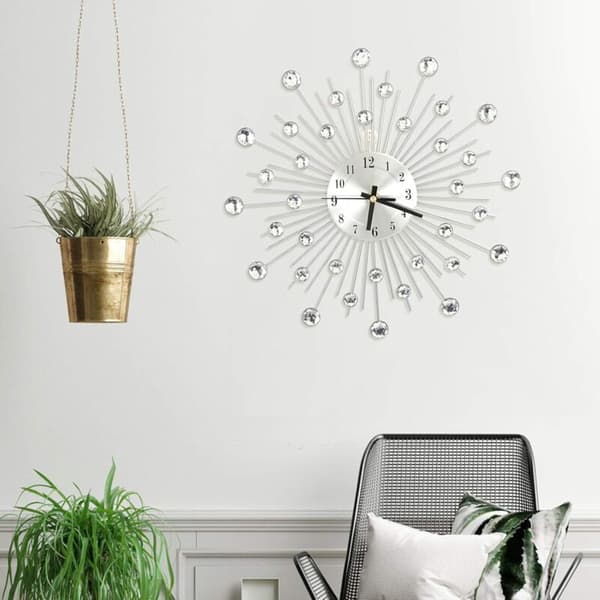(33x33) Modern Väggklocka, Tyst DIY Stor 3D Väggklocka, Modern Design Akryl Väggklocka, Väggdekor, Väggklocka för Kontor, Vardagsrum, Sovrum