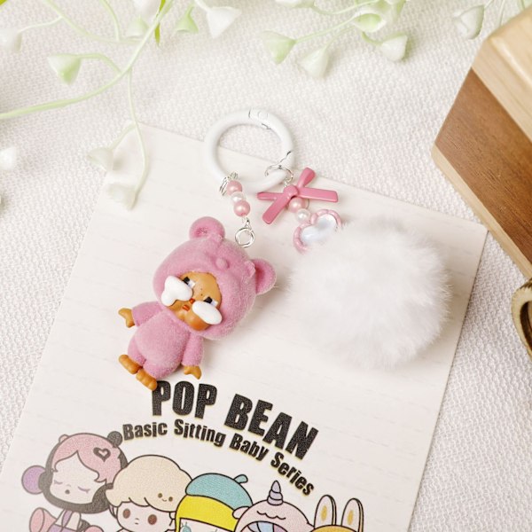Söpö Bubble Mart itkevän vauvan kyynelipallotehtaan sarjan hahmot söpö laukkukoriste avaimenperä riipuskoriste Crying baby new product A6