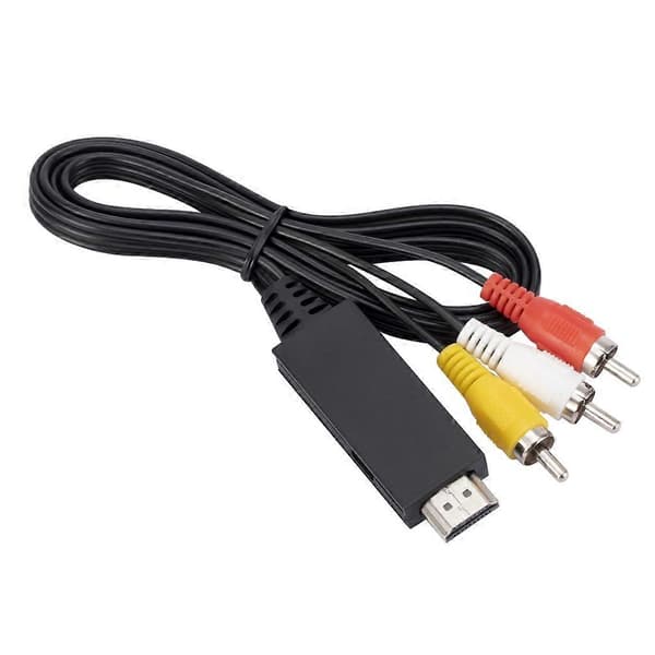 HDMI-kompatibel til RCA-adapter AV HDMI-kompatible portkontakter 1m/3.2ft