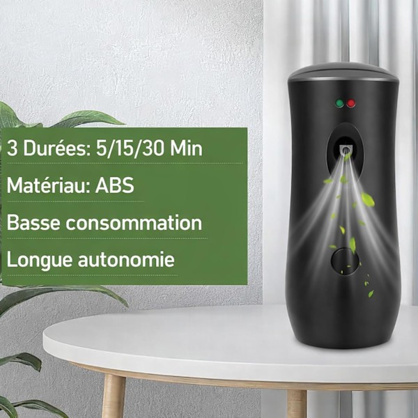 6-pak automatiske duftdiffusere – aerosoldispensere til 300 ml genopfyldninger.