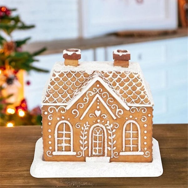 2x Peberkagehus Røgelsebrænder Røgelsekeglebrænder Julehyttebrænder