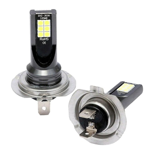 2 kpl H7 LED-ajovalojen muuntokit 6W 1000lm 6000K Virheettömät Canbus-lamput
