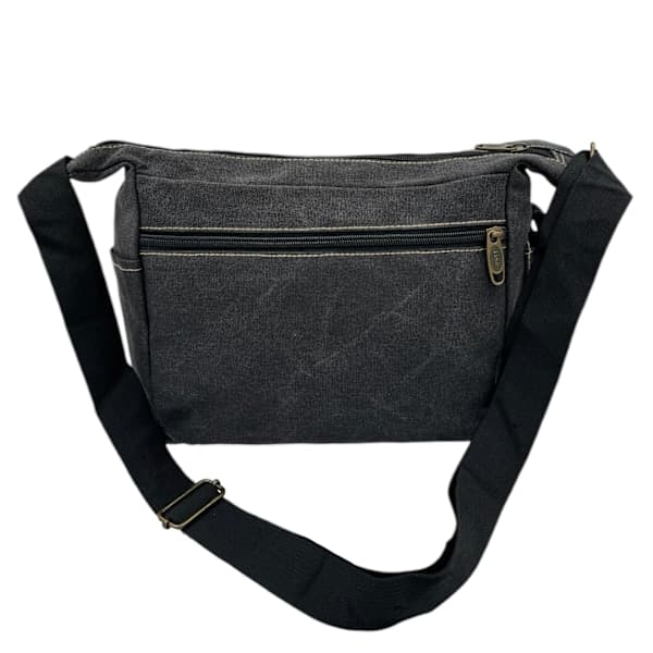 Canvas Axelväska Svart One Size Black