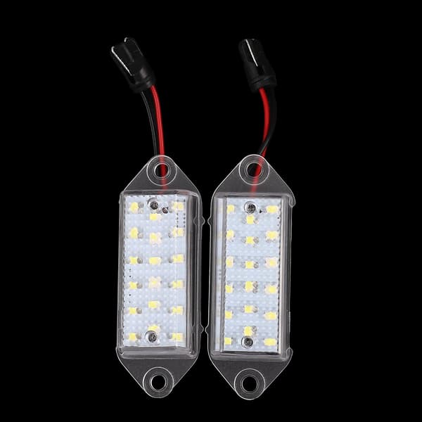 2 stk Fejlfri LED Nummerplade Pærer 18smd Hvid LED Nummerplade Lys Lampe Til X 2003-2017