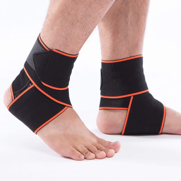2 STK Bandage Wrap Sports Ankelstøtte - Orange
