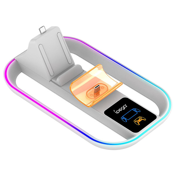 PS Portal -latausasema LED-ilmaisimella, Kannettava latausteline Playstation Portal -kaukosäätimen pelaajakontrollerille, PS Portal -telinevarusteet