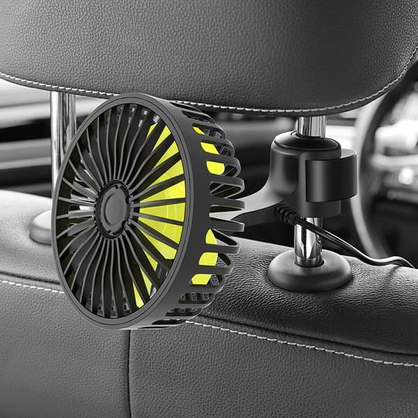 Bil USB mini elektrisk vifte, 12V/24V dedikert kjøleenhet for ventilasjon i baksetet.