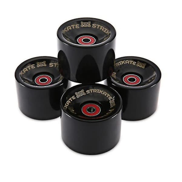 Strikate 4 st per kit Longboard hjul 60mm stora mjuka hjul