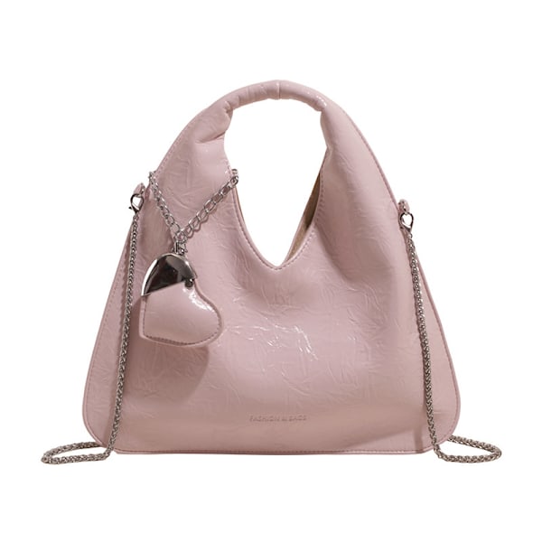 Nischdesign damväska ny stil exklusiv atmosfär mångsidig handväska unik specialformad axelremsväska Pink