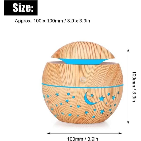 Indendørs Plantefugter. 130 ml. Bærbar Luftfugter. Mini Plantefugter. Indendørs Luftfugter. Lille Trækorns Luftdiffuser