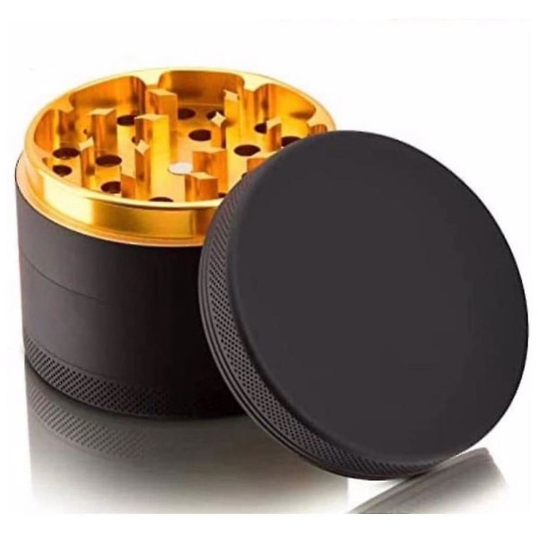 Aluminium svart gummifärg guldfärg inuti - kapacitet 2,48 tum 4 stycken