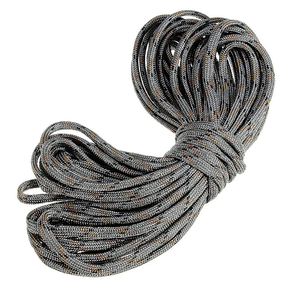 7 Tråd Paracord Faldskærmsreb Resistent Camping Farve: Grå Camo Længde: 15m
