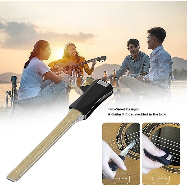 Gitarbue Gitar Pick Akustisk Gitar Ytelse Dobbeltsidig Gitarbue Med Innebygd Pick, Kreativ Gave Til Begynnere