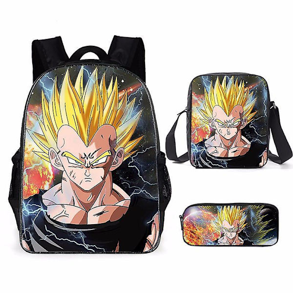 Animaatio Dragon Ball -reppu Lasten koululaukku 3d-tulostus Piirretty Animaatio Koululaukku Poika Reppu Perus- ja keskiasteen koululaukku Sho