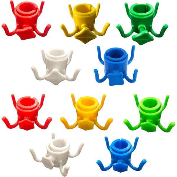 Vihreä rantasateenvarjon ripustuskoukku - 4 piikkiä - Rantasateenvarjon tarvikkeet - Säädettävät sateenvarjokoukut - Rantavarusteet