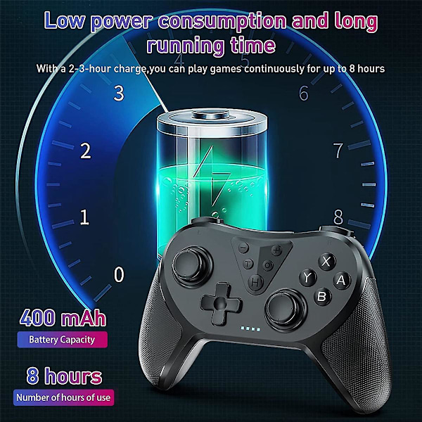 Trådløs Switch til Switch/Switch Lite/, Switch Fjernbetjening Gamepad med Joystick /programmerbar