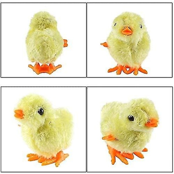 2-pack påsk Vår Avveckling Kyckling Fluffig Hoppa Promenad Kycklingar Nyhet Leksaker för barn Party Favors Påskägg