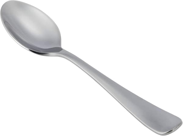 Rundkantede teskeer i rustfrit stål, 17 cm, 12-pak