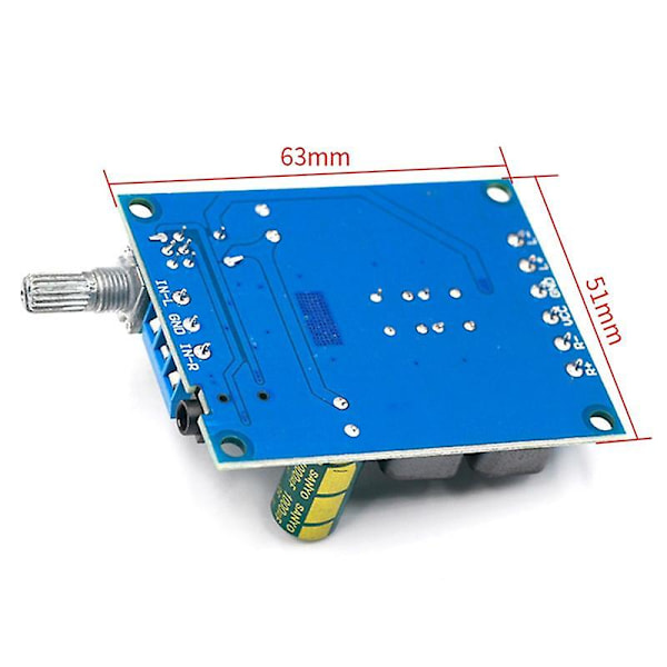 Xy-502 Digital Strömförstärkare 2-kanals Stereo Hög effekt 2x50w Tpa3116d2 Subwoofer Ljudförstärkare