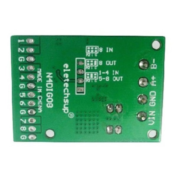 8-kanals indgangs-/udgangsdigitalt switch TTL LVTTL CMOS RS485 I/O kontrolmodul Modbus RTU-kort til PLC Rel