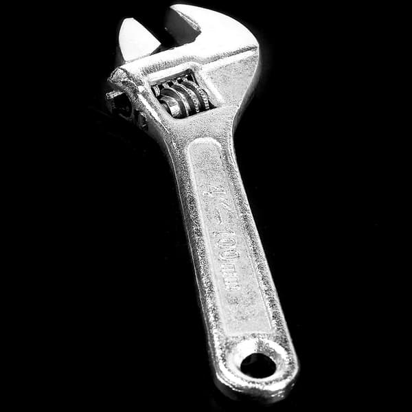 4 Tommer 100mm Mini Størrelse Justerbar Nøgle i Metal