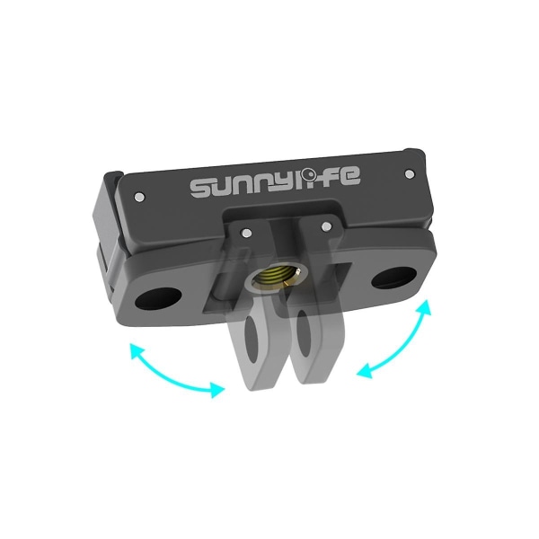 Sunnylife For Osmo Action 4/3/2 Magnetisk Quick-release Adapter og foldbart Quick-release pladeudvidelsestilbehør