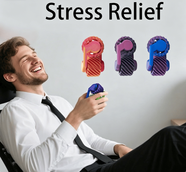 FidgetSpinner 2-i-1 Fingerspinner Stressaflastende Legetøj Mini Dobbelt Gear Spinner