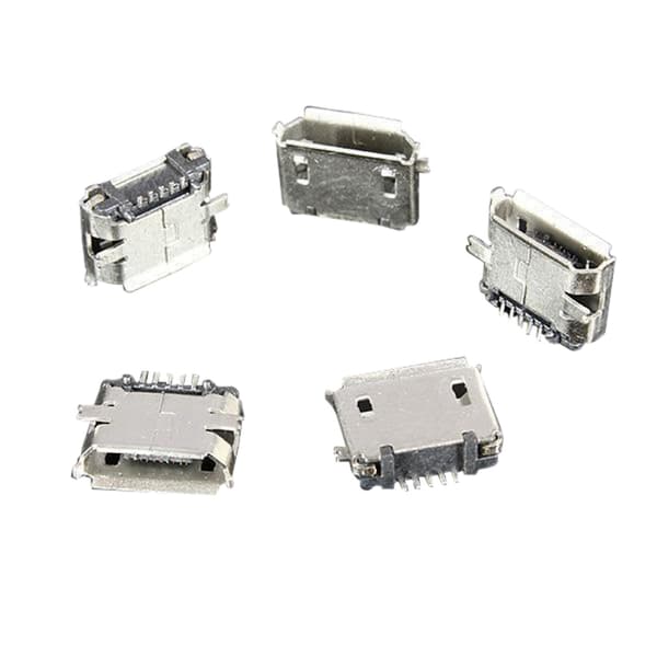 100 st USB Typ B Honkontakt 5-polig Socket Jack Connector Port PCB-kort