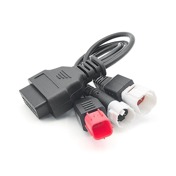 OBD2 Diagnostikkabel för Kline Euro5 Motorcykel 16-stifts till 3-stifts 4-stifts 6-stifts OBD2 3-i-1 Diagnostikannons