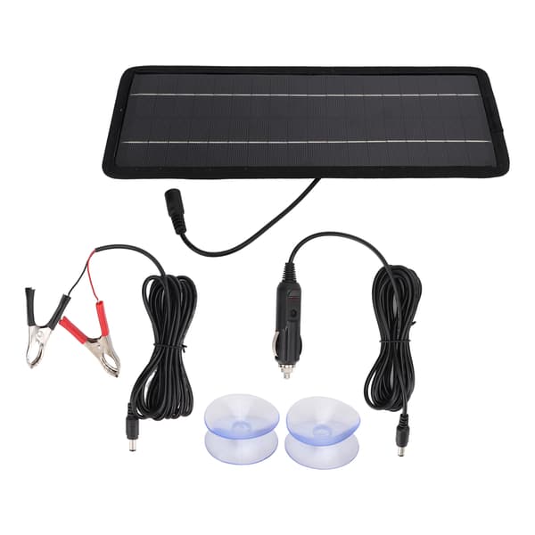4.5W 12V Solcelle Billader Polysilisium Solcellepanel for Biler Båt Biler Konverterer 12V Batteri til 5V