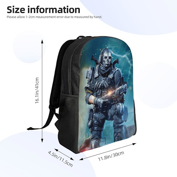 a486 Call of Duty skolryggsäck för tonårsflickor mellanstadiet skolväska  Laptopväskor zxDM486