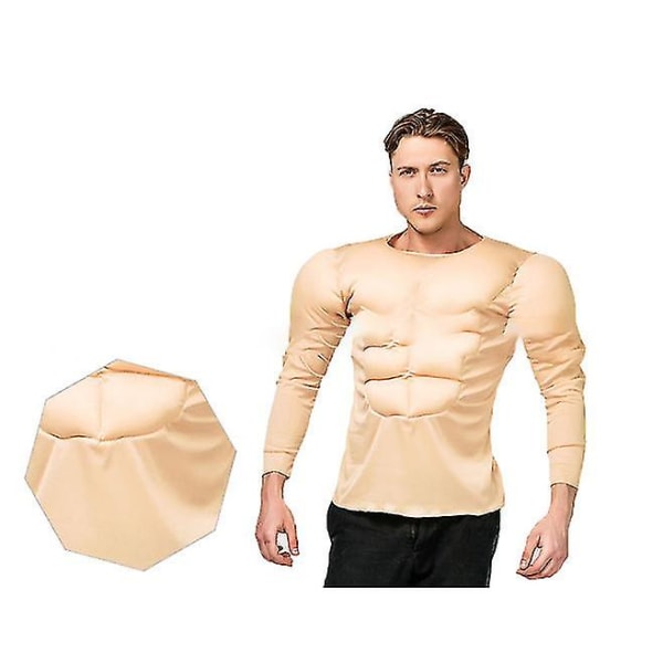 Muskelskjorte Strong Man Men Costume One Size