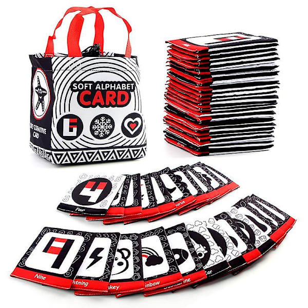 Varhaiskasvatuksen valistuksen kirja, taaperon flash-kortti pestävä säilytyspussilla Numeric Pouches