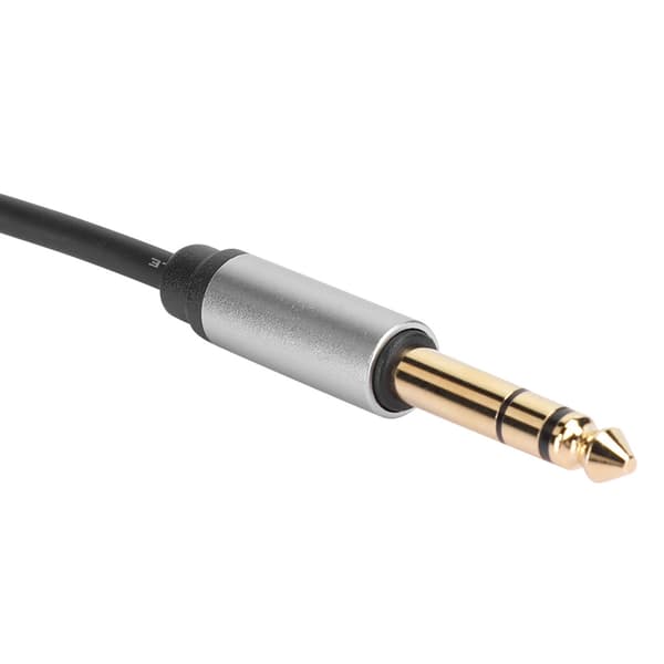 3,5 mm til 6,5 mm lydadapterkabel han til han HiFi-lydkvalitet Tilslutningsledning til telefon (1,8 m)