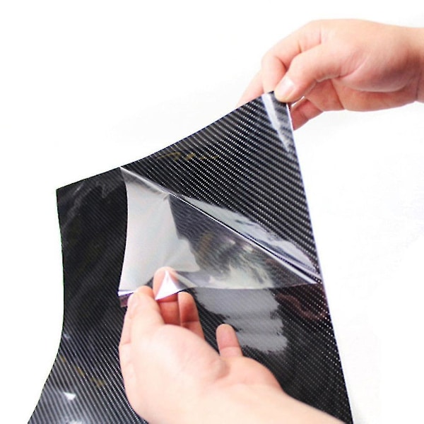 5D Ultra Glansig Svart Kolfiber PVC Vattentät Bil Wrap Dekal