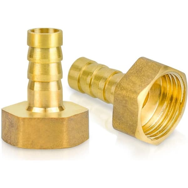 kpl Sourcing Map Messinkinen putkiliitin sovitin. Sisäkierre 1/2\" G x 10mm