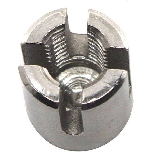 Sølv rustfrit stål kabelbindere M10 x 3 mm pakke med 6