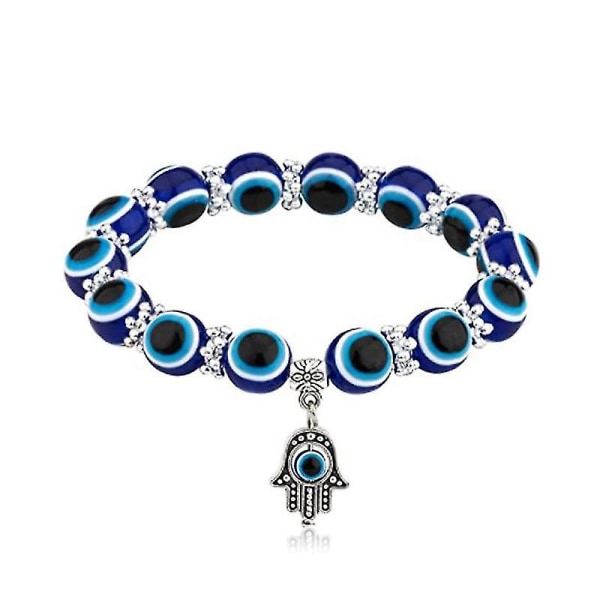 2-pakning Evil Eye Blue Palm Armbånd Tyrkiske Lucky Jewelry