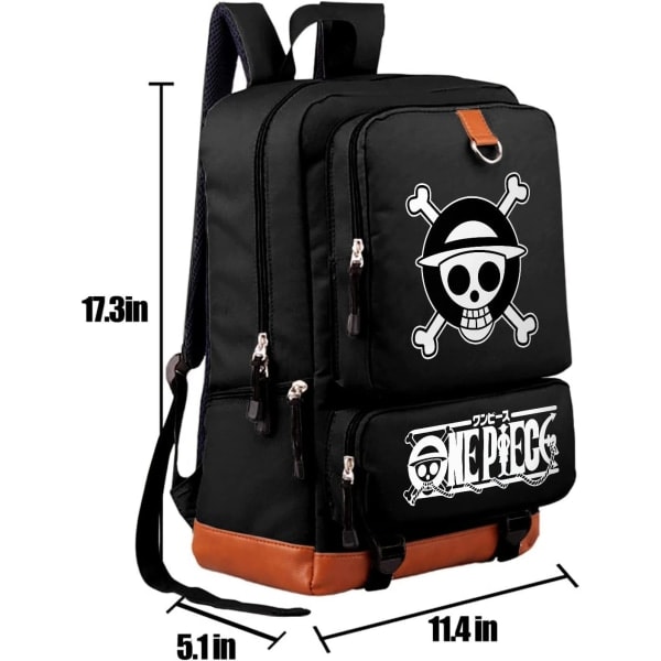 Anime One Piece Monkey D Luffy Selvlysende Ryggsekk