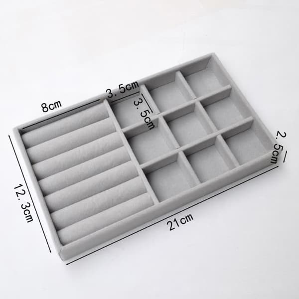 Smyckesbricka, 6-delars smyckeslåda organizer set, organizer
