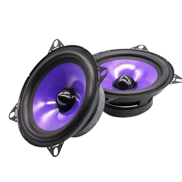 2 st Subwoofer-högtalare Fullfrekvens Stark Röstprestanda 60hz-20khz 4-tums Mellanbas Woofer Ljudhögtalare för Van