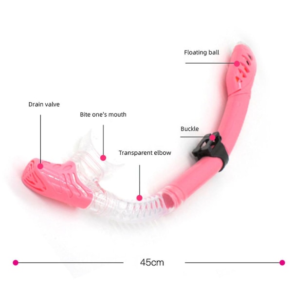 Stor Ram Silikon Dyk Mask Bärbar Anti-Läcka Simmask Dyktillbehör