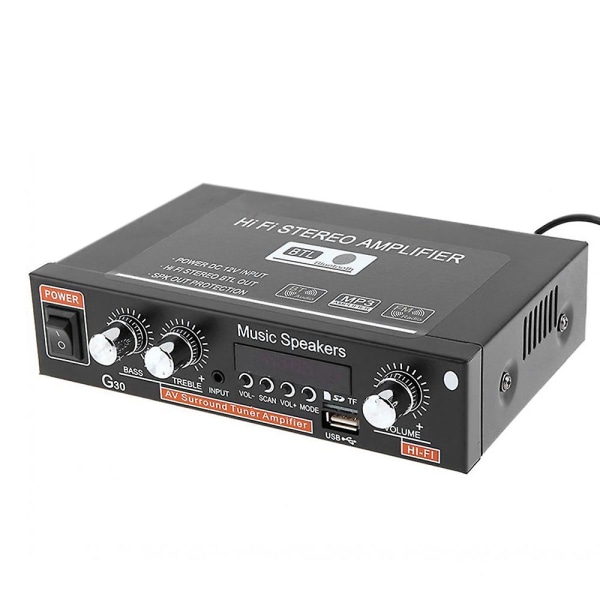 G30 audiovahvistin Amplificador Digital Home Power Bluetooth Hifi Stereo Subwoofer Musiikkisoitin Remote-EU-liittimellä