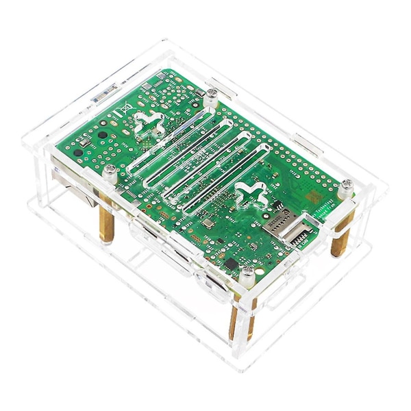 5 stk Akrylveske Transparent Skall Beskyttende Veske For Pi 5