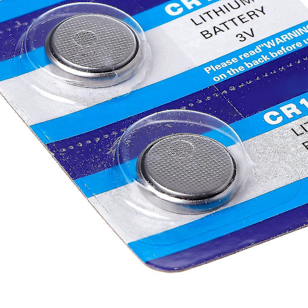 5 stk. 3V CR1632 Knapcelsbatterier til Ur Elektronik Fjernbetjening