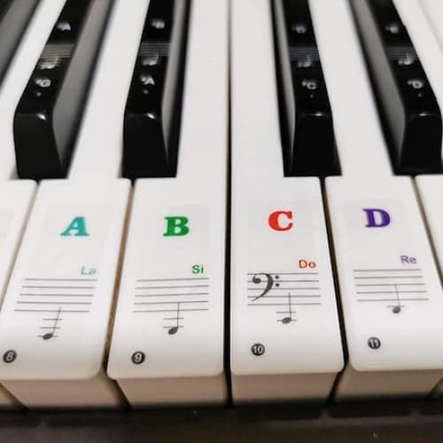 Pianosarjatarrat, 88 kpl, PVC, Läpinäkyvä