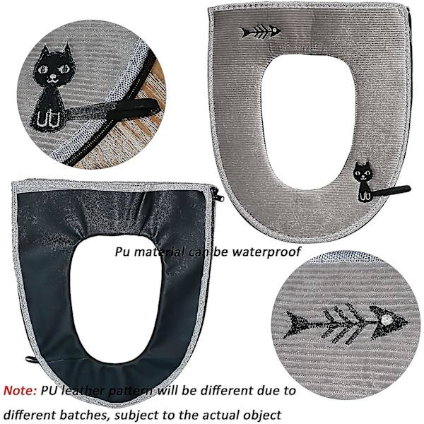 16.9x14.5 tum Toalett Soft Tjockare Pad (grå) Grå 17 tum*14.7 tum