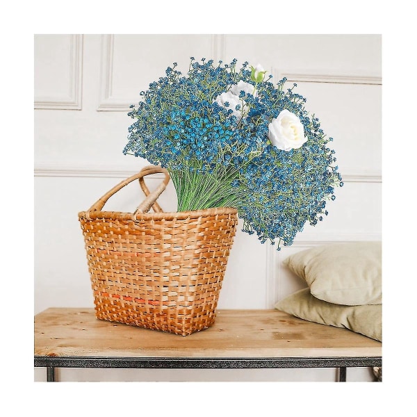 12 kpl Baby Breath Gypsophila keinotekoisia kasveja Hääjuhlan koristeluun Todellinen kosketus Kukat DIY Kotiin