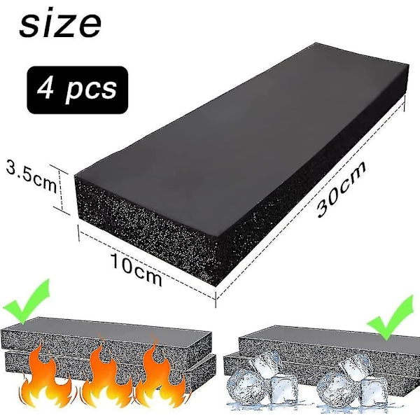 4-pack Garageskydd, Väggskydd för Garage, Självhäftande, Garagelänga, Dörrkantsskydd